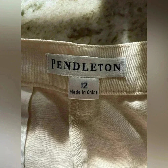 NWT Pendleton Women’s Khaki 100% Cotton Dress Pant Trousers - Size 12 - Picture 7 of 9